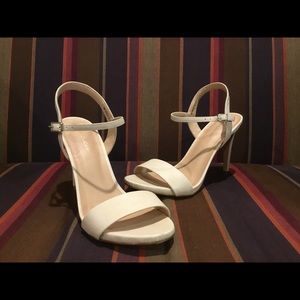 Francesca’s cream strappy heel
